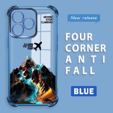 HONTINGA Realme C53 ile Uyumlu Şeffaf Kılıfı Düşüme Önleyici Basitlik Anti Düşme Kamera Korumali Uçak Desen Yumuşak Silikon Telefon Kılıfı Kadın ve Erkek Için Uygundur K3-0203