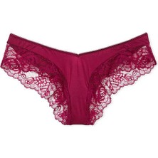 Victoria's Secret Gül Dantelli Derin Bacak Kesim Cheeky Külot