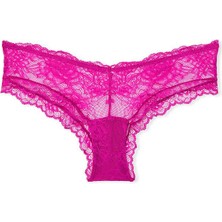 Victoria's Secret Gül Dantelli Derin Bacak Kesim Cheeky Külot