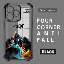 HONTINGA Realme C53 ile Uyumlu Şeffaf Kılıfı Düşüme Önleyici Basitlik Anti Düşme Kamera Korumali Uçak Desen Yumuşak Silikon Telefon Kılıfı Kadın ve Erkek Için Uygundur K3-0203