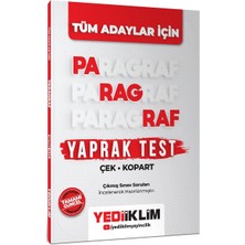 Yediiklim Yayınları Tüm Adaylar Için Paragraf Çek Kopart Yaprak Test