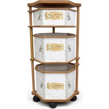 Arbor 3 Katlı Kare Sebzelik – Modern ve Estetik Düzenleyici