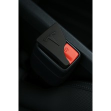 (6 Adet) Tesla Plastik Kemer Tokası Aparatı (Susturucu)