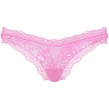 Victoria's Secret Gül Dantelli Derin Bacak Kesim Tanga