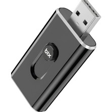 Bix CB02 2.4g/5g Wifi Carplay Android Auto Kabloludan Kablosuza Çevirici Usb-A Usb-C Çift Uçlu Hibrit Adaptör