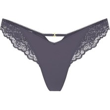 Victoria's Secret Gül Dantelli Derin Bacak Kesim Tanga