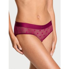 Victoria's Secret Tül Puantiyeli Hiphugger Külot