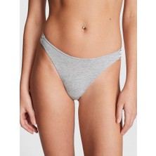 Victoria's Secret Logolu Pamuklu Derin Bacak Kesim Tanga