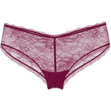 Victoria's Secret Gül Dantelli Derin Bacak Kesim Cheeky Külot