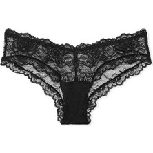 Victoria's Secret Gül Dantelli Derin Bacak Kesim Cheeky Külot