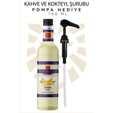 Simonelli Kahve Şurubu Muz Aromalı 70 cl + Pompa