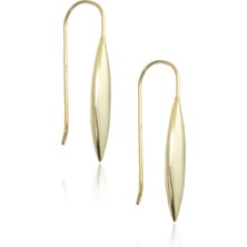 By Barun Gold Badem Model 925 Ayar Gümüş Küpe