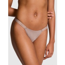 Victoria's Secret Mikro Logo Detaylı Işıltılı Tanga