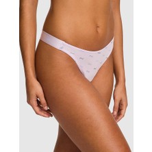 Victoria's Secret Logolu Pamuklu Derin Bacak Kesim Tanga