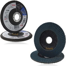 Bosch Expert 125 mm 120 Kum X551 Fiber Metal-Inox Flap Disk (1 Ad) 2608607356