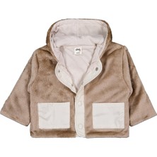 Civil Baby Kapüşonlu 6-18 Ay Hırka - Kahverengi 9-12 Ay