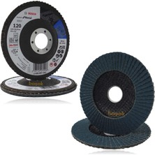 Bosch Expert 115 mm 120 Kum X551 Fiber Metal-Inox Flap Disk (1 Ad) 2608607352