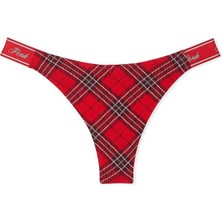 Victoria's Secret Logolu Pamuklu Derin Bacak Kesim Tanga