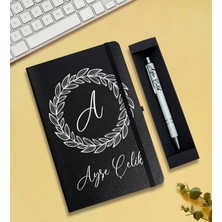 As Gift Kişiye Özel Defter & Kalem Hediye Seti (Siyah)