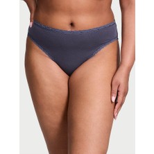 Victoria's Secret Dantelli Pamuklu Derin Bacak Kesim Brief Külot