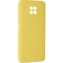 Marsilyan Xiaomi Redmi Note 9 5g Kılıf Nano Içi Kadife Silikon - Sarı