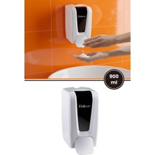 Flosoft Manuel Gagalı Köpük Sabun Dispenseri F246, Duvara Monte Hijyenik Köpük Sabunluk 900 ml Beyaz