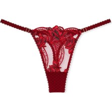 Victoria's Secret Gül Detaylı Ayarlanabilir Tanga
