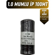 Onur Deri El Dikişi Için Mumlu Iplik 1.0mm 100MT Tüm Renkler, Hediye 1 Adet Saraç Iğnesi, Sim Mumluip