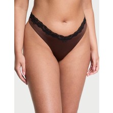 Victoria's Secret Dantelli Derin Bacak Kesim Tanga