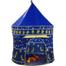 Mj Toys Cirkus Şato Çocuk Oyun Çadırı - Cirkus Muhteşem Seri - Kolay Kurulum Lacivert Oyun Evi