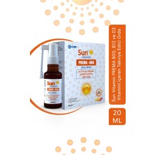 Sun Vitamin Prema-800 Vitamin B12 ve Metilfolat Oral Sprey 20 ml