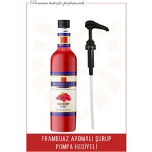 Simonelli Kahve Şurubu Frambuaz Aromalı 70 cl + Pompa