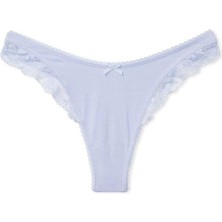 Victoria's Secret Dantelli Esnek Pamuklu Derin Bacak Kesim Scoop Tanga