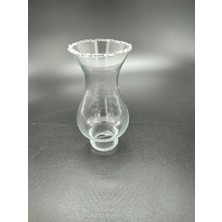 Normadia Şeffaf Minyatür Gaz Lambası Camı, 3cm Alt Çap, 10.5cm Yükseklik