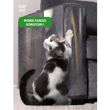Londra Group Onypop Kedi Koltuk Tırmalama Koruyucu Şeffaf Yapışkanlı Mobilya Tırmalama Önleyici Koruma Bandı Folyosu 22X50 cm