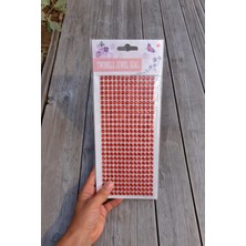Patladı Gitti Kırmızı Kristal Taşlı Kendinden Yapışkanlı Sticker Süsleme Taşları 6 mm – 504 Adet
