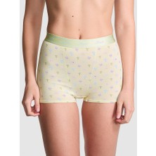 Victoria's Secret Logolu Pamuklu Yüksek Bel Boyshort Külot