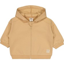 Civil Baby Civil Basic Timeless Kapüşonlu 6-18 Ay Hırka - Kahverengi 12-18 Ay