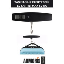 Özbience Dijital Taşınabilir Bagaj Tartısı, LCD Ekran, 50 kg Kapasiteli, Çok Amaçlı