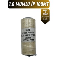 Onur Deri El Dikişi Için Mumlu Iplik 1.0mm 100MT Tüm Renkler, Hediye 1 Adet Saraç Iğnesi, Sim Mumluip