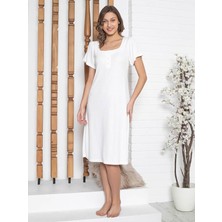 Limissi Imissi Pervazlı Atlet Yaka  Pijama Takımı - Ekru L / Xxl