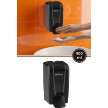 Flosoft Manuel Gagalı Köpük Sabun Dispenseri F246S, Duvara Monte Hijyenik Köpük Sabunluk 900 ml Siyah