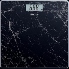 Özbience Mermer Desenli Dijital Vücut Tartısı, Sağlıklı ve Şık Ölçüm Aracı
