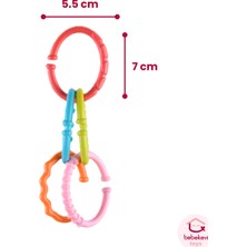 Bebekevi Renkli Bebek Aktivite Halkaları Bebek Oyuncak