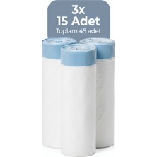 Haustier Akıllı Kedi Tuvaleti Poşeti - 3 Rulo (45 ADET)