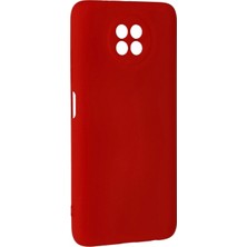 Marsilyan Xiaomi Redmi Note 9 5g Kılıf Nano Içi Kadife Silikon - Kırmızı
