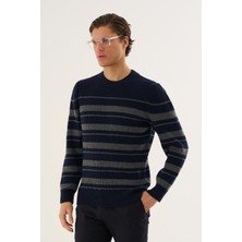 Erkek Çizgili Kazak