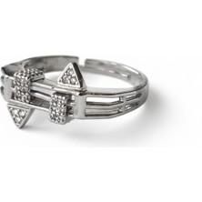 Diva Viva - Urban Geometric Silver Yüzük (KOD-427)