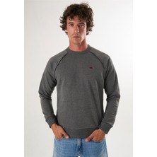 Felix Hardy Bisiklet Yaka Basic Sweatshirt - Antrasit