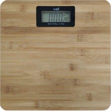 Özbience Bambu Yüzeyli Dijital Banyo Baskülü, Şık ve Doğal Tasarım, TF-1064